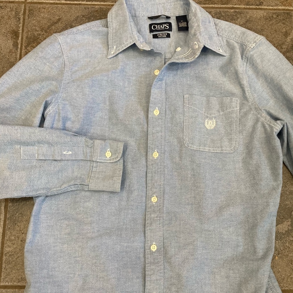 Men’s Chaps Stretch Oxford Button-up Shirt